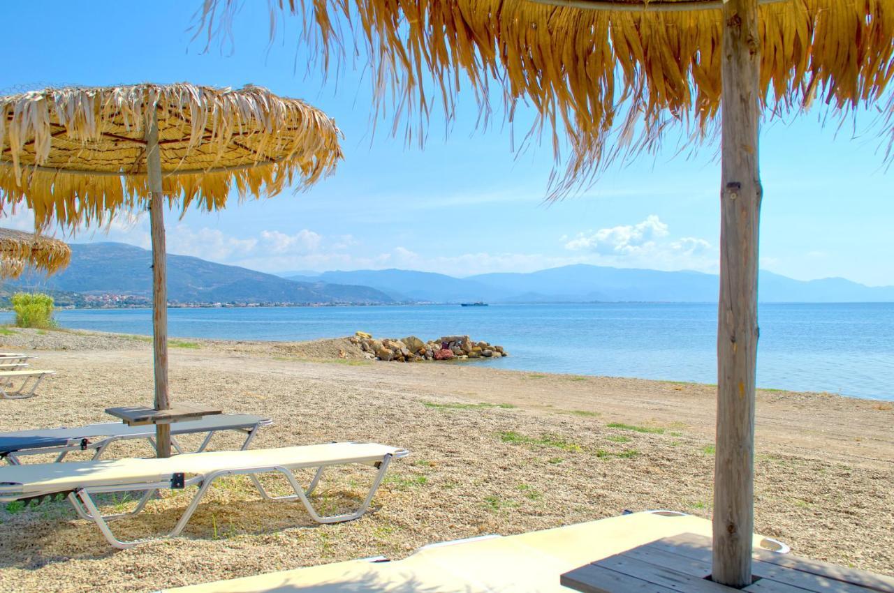 Epipleon Luxury Suites -102- Δωμάτιο 45Τμ Με Βεράντα 35Τμ Μπροστά Στη Θάλασσα Nafpaktos Exterior foto
